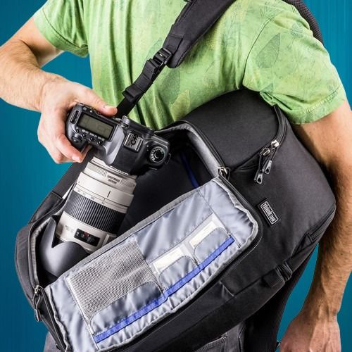 Think Tank Photo Trifecta 10 DSLR Backpack (Black) (Category: Camera Bags & Carriers) located in Manila. Submitted by franzgemzmerchandize1301 (Listing ID 1288538963, Image 3). Description: 👇👇Key Features 💥Holds DSLR with 70-200, 2 Lenses & iPad 💥Tablet Pocket in Rear Compartment 💥Left, Right, Rear & Front Access to Gear 💥Padded Touch-Fastened Interior Dividers 💥Top Storage Compartments with Pockets 💥Interior Side Organizer Panel & Pocket