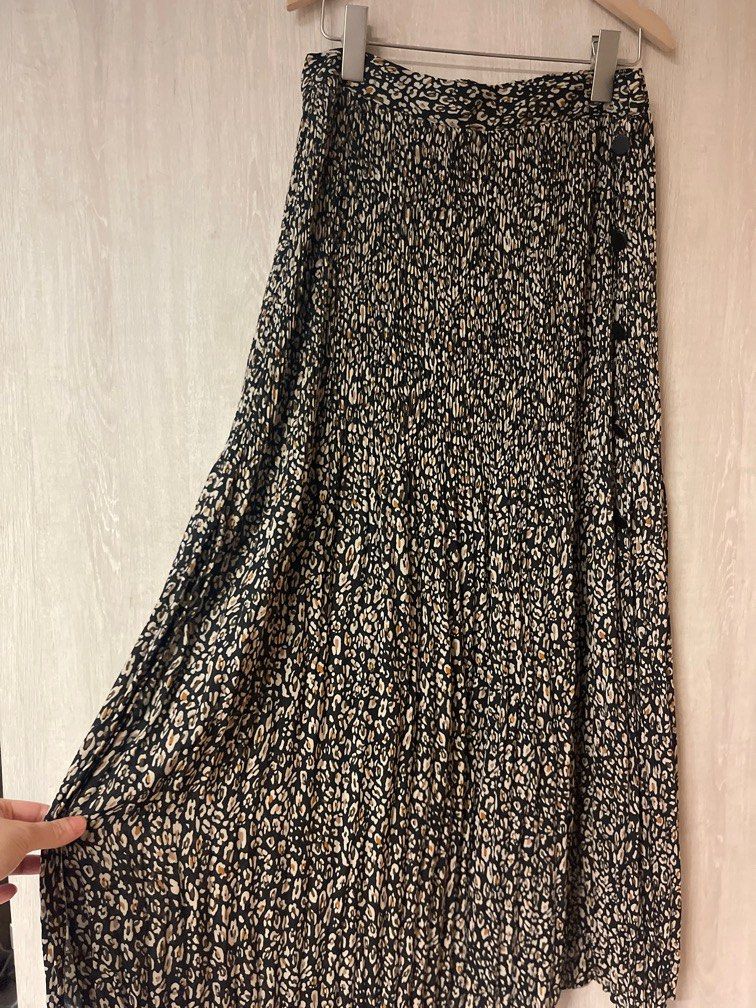 Topshop animal print Mini skirt Size 6 F1 | eBay