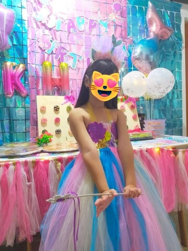 Tutu Gown (Category: Babies & Kids Fashion) located in Cavite. Submitted by ponxa (Listing ID 1288655399, Image 2). Description: Preloved tutu gown for 7th birthday Used a few times only. In very good condition. Pwede sa mermaid or unicorn or candy land themed birthdays. NO LOW BALLERS! No s h o p e e check out! Pag walang budget huwag na po mag-inquire to save us both time ok?!.