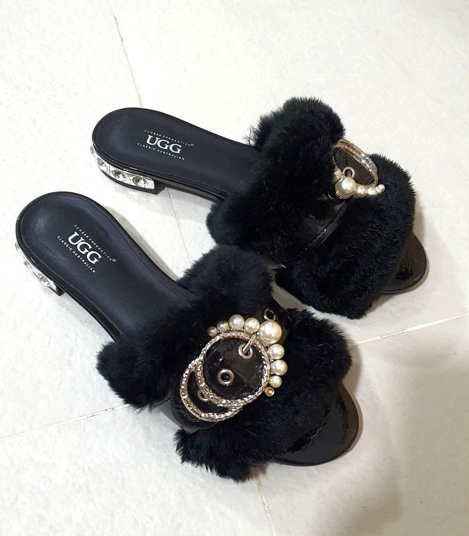Fur sandals ugg outlet
