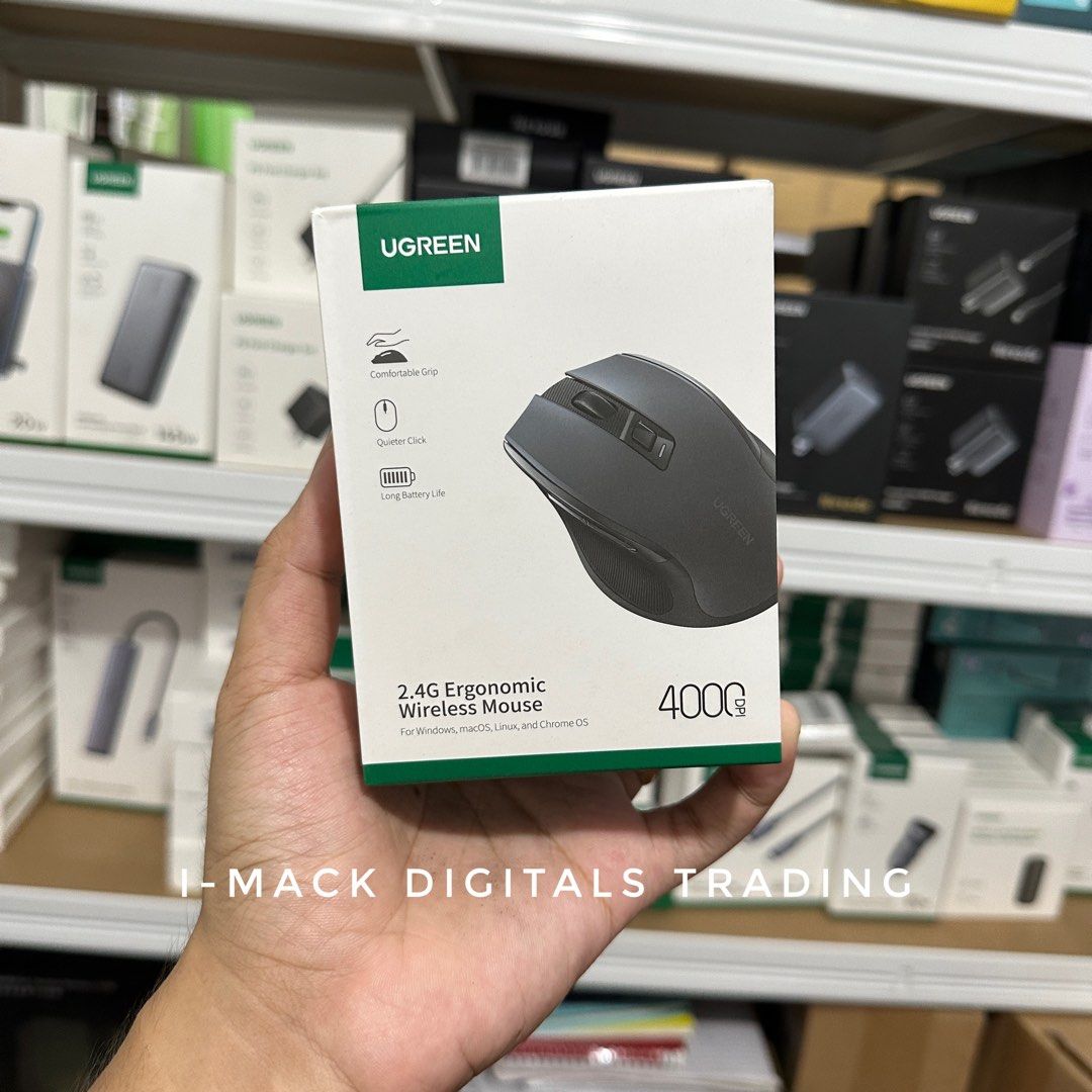 UGREEN WIRELESS MOUSE ERGONOMIC (Category: Mouse & Mousepads) located in Manila. Submitted by imackdigitalstrading (Listing ID 1288560802, Image 1). Description: .
