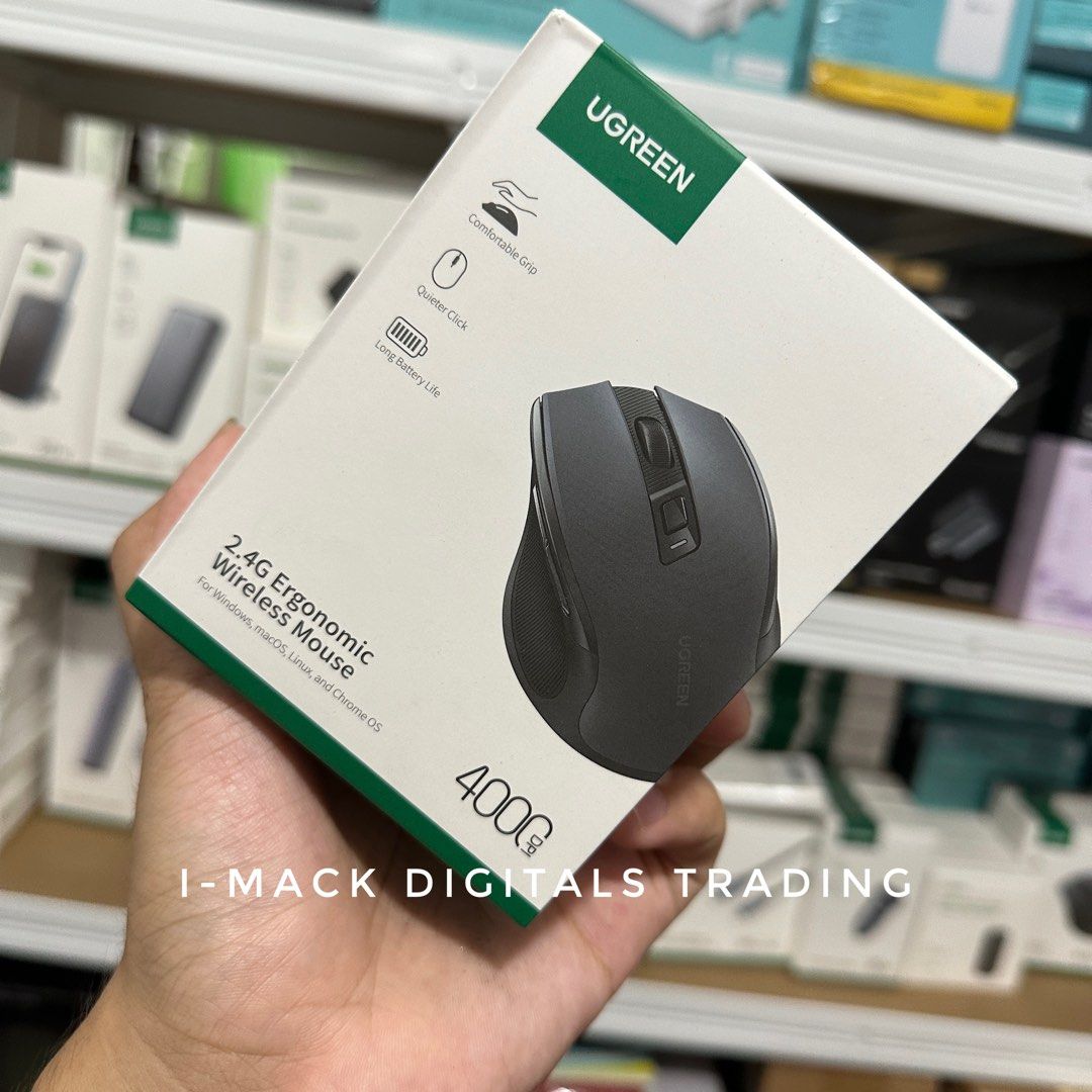 UGREEN WIRELESS MOUSE ERGONOMIC (Category: Mouse & Mousepads) located in Manila. Submitted by imackdigitalstrading (Listing ID 1288560802, Image 2). Description: .