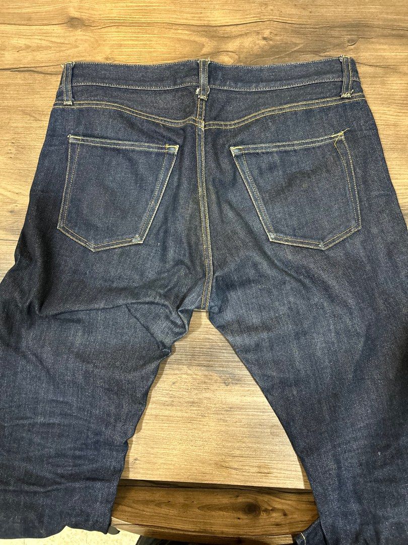 Uniqlo selvedge shop jeans fade