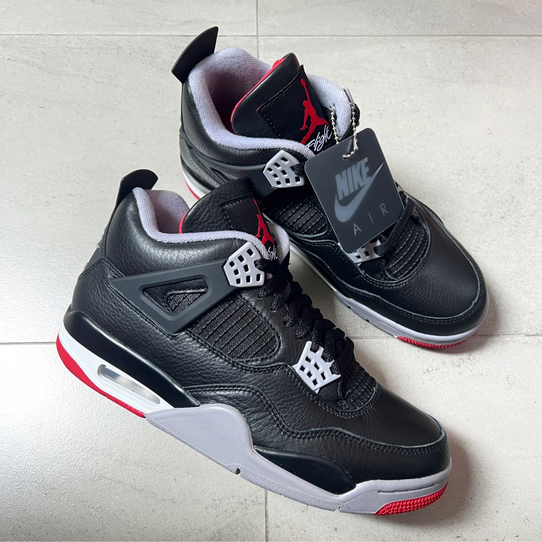 US12.5) Air Jordan 4 Retro Nike Reimagined Bred, Men