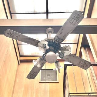 Vintage ceiling fan and light