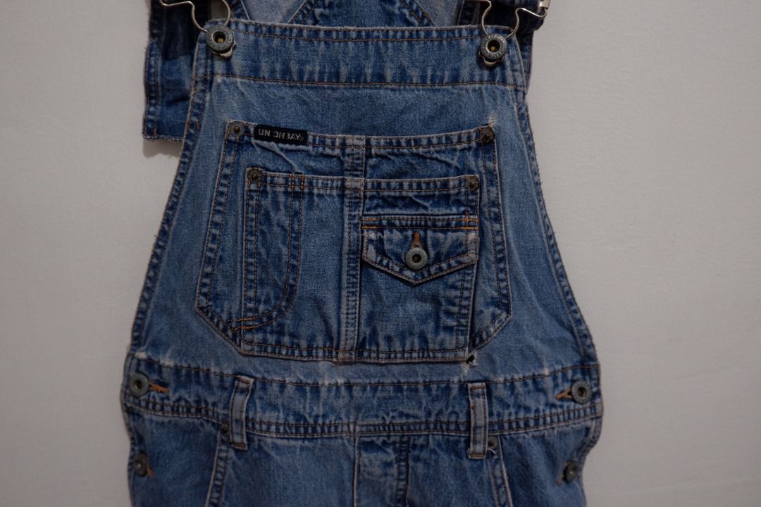 Vintage Distressed Denim Overalls (Category: Other Bottoms) located in Manila. Submitted by BRNDLSS (Listing ID 1288647390, Image 2). Description: Having a sense of style is not a matter of having a lot of money to spend. Brndlss is where you can buy style for a cheap price. Pieces on Brndlss are mostly thrift and second-hand. Therefore, known brands are not always guaranteed. Hence the name. But rocking an outfit is not based on what brand you’r