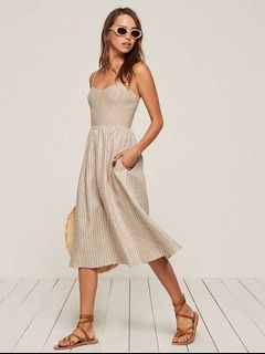 reformation olivia linen midi dress Reformation Olivia Linen Dress w/ Tags - Red Dresses, Clothing - WRFMN40368