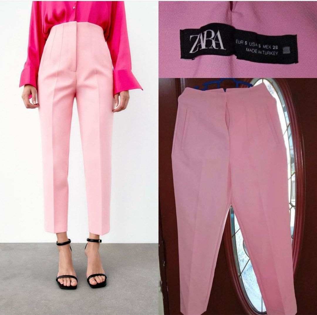 Zara highwaist trouser S, Women's Fashion, Bottoms, Other Bottoms on  Carousell