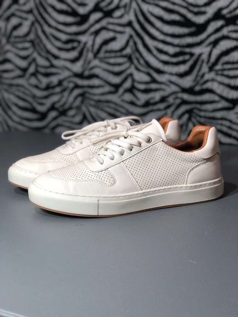 Zara micro shop perforated plimsolls