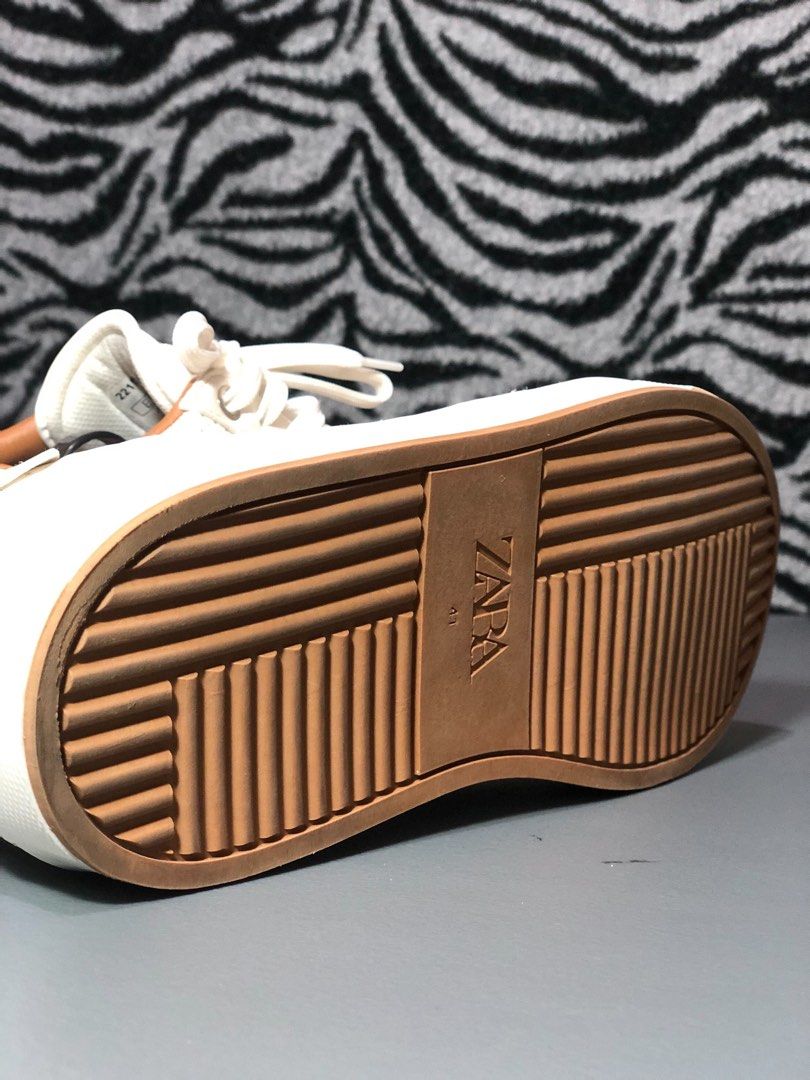 Zara micro perforated plimsolls online