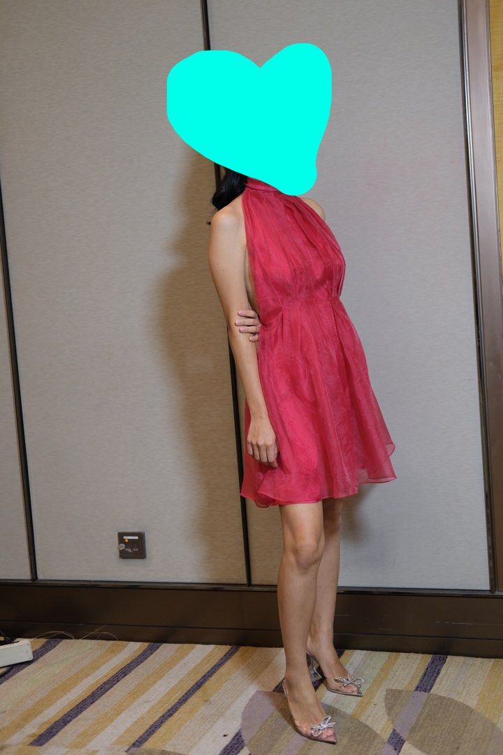 strapless open back dress Zara Mini Party Dress  OLIVIA RAE