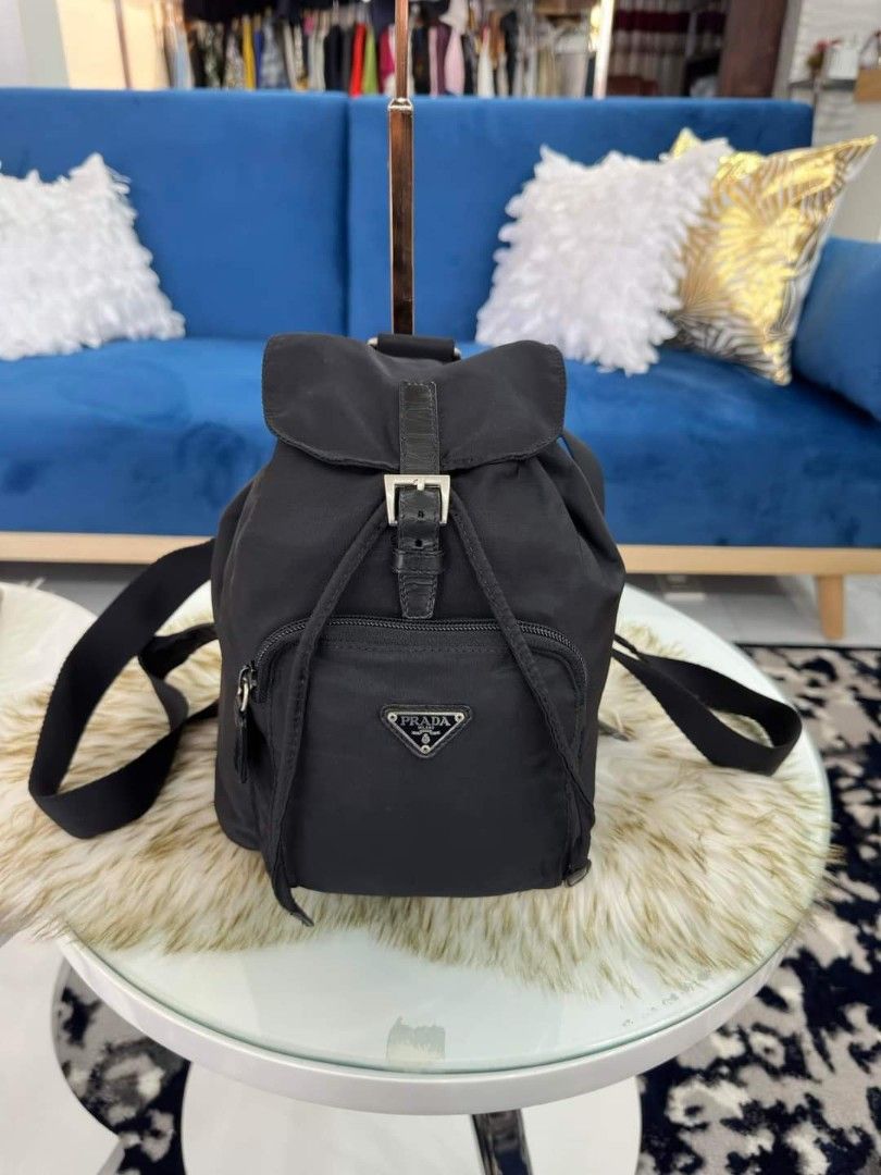 Prada on sale backpack sizes