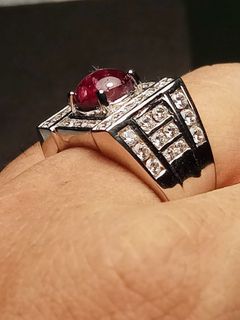 Real ruby rings mens store