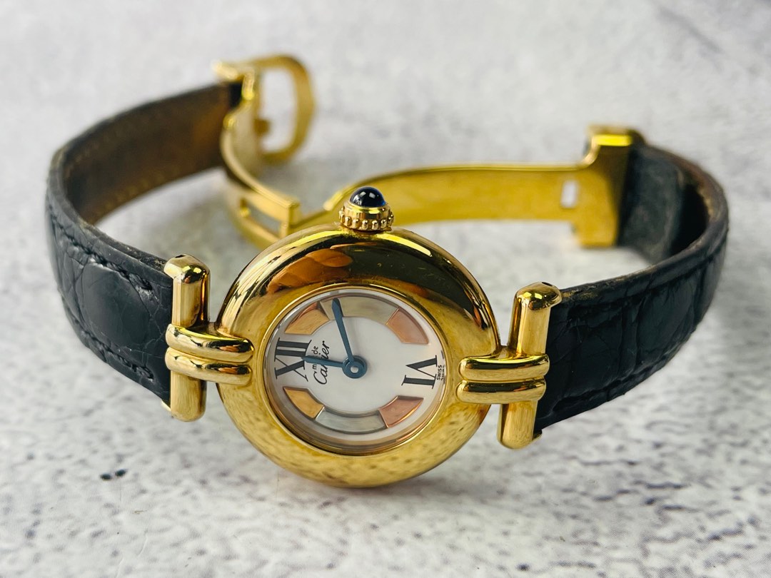 240176 Cartier Trinity Vermeil Women s Quartz Watch Ref 153279