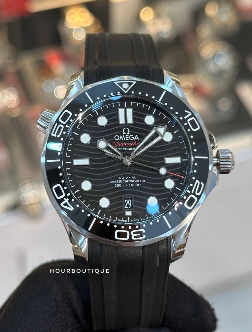 Omega seamaster 300 black rubber online