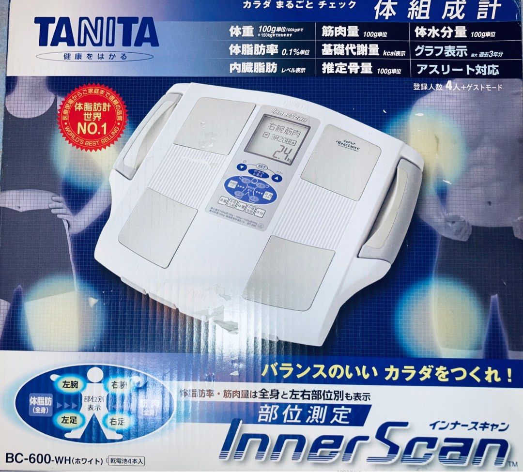 日本製 TANITA BC-600 體脂磅 塔尼達 日本百利達 脂肪磅 innerscan Body Composition Scale ...
