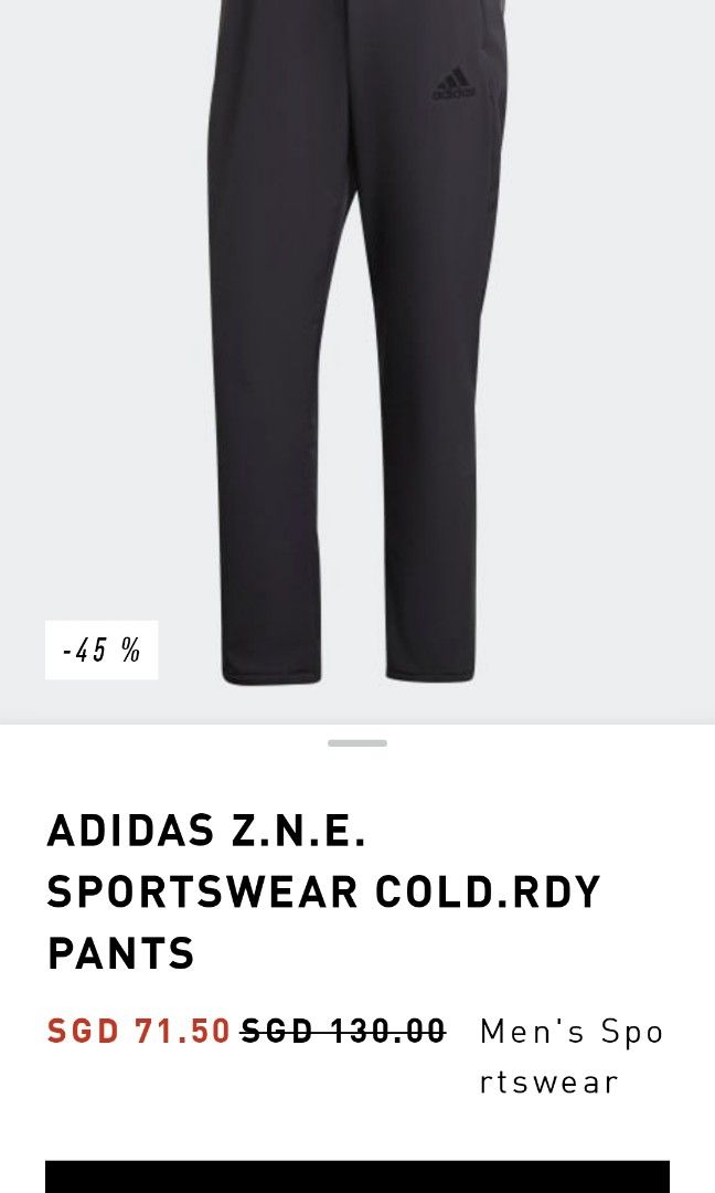 Adidas zne hot sale black pants