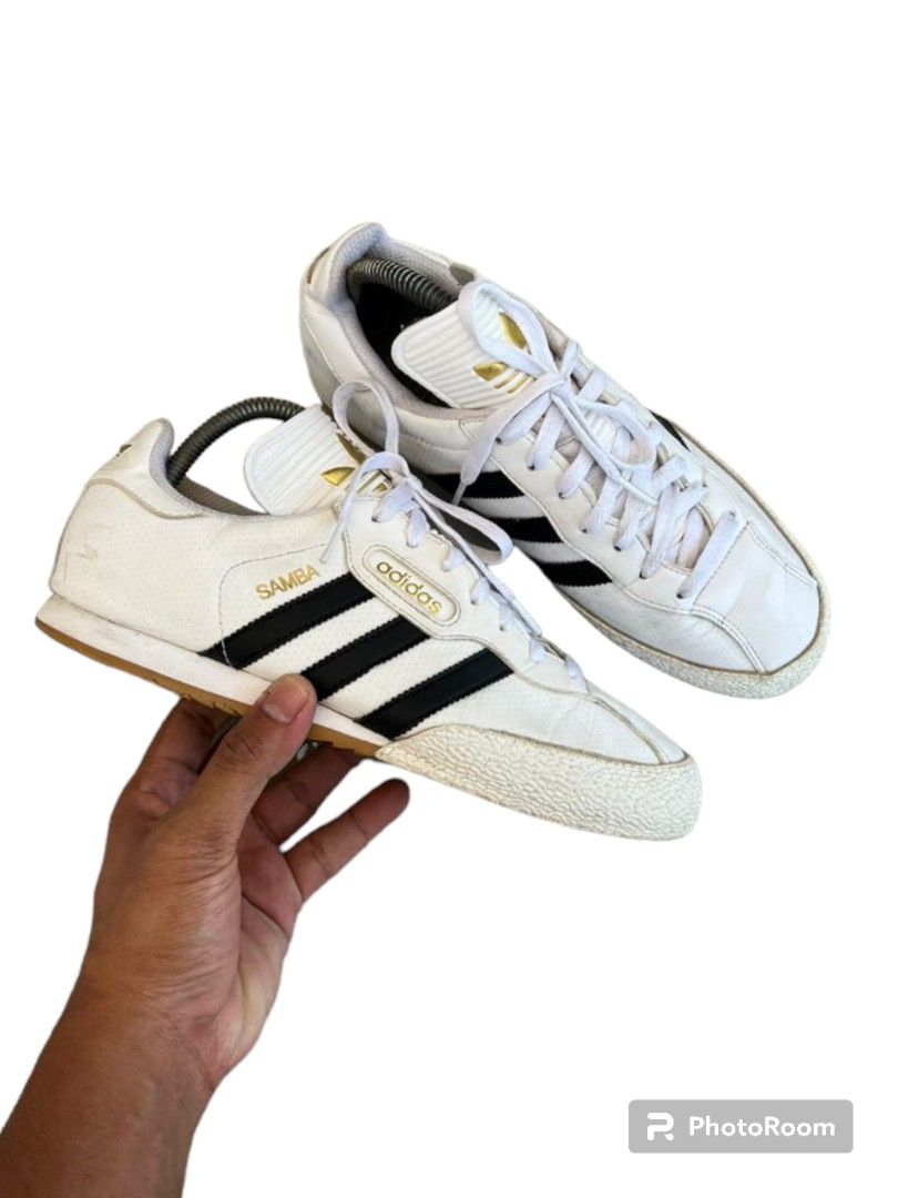 Adidas samba super white gold store