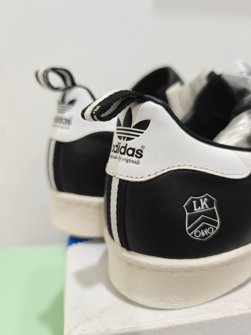 Adidas x luker neighborhood black superstar 80s