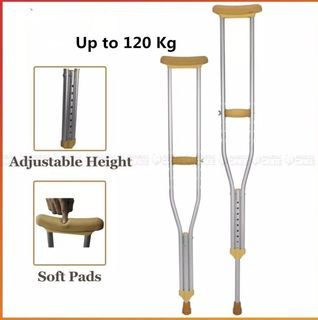 ADJUSTABLE CRUTCHES FOR ADULT- SOLD PER PAIR; MANY STOCKS AVAILABLE