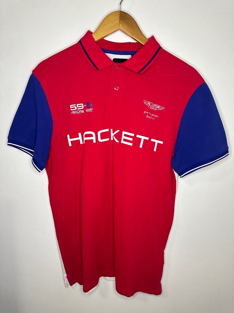 Aston Martin by Hackett Polo shirt Men s Fashion Tops Sets Tshirts Polo Shirts on Carousell