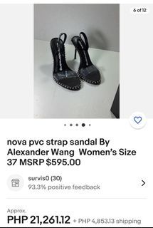 Authentic Alexander wang heels leather