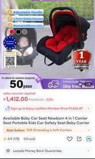 Baby car seat 4 in 1 carrier