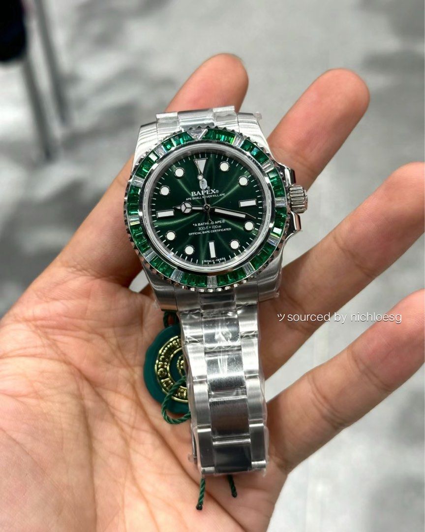 BAPE TYPE 1 BAPEX CRYSTAL STONE, Luxury, Watches on Carousell