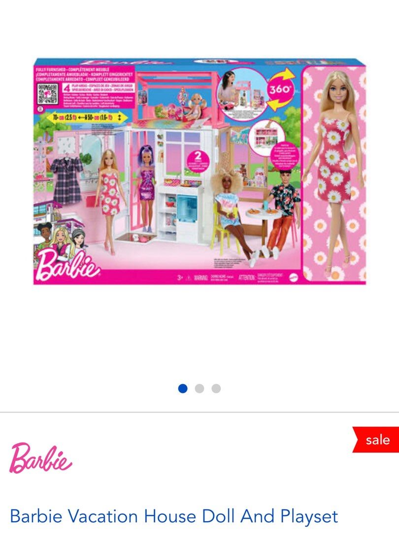 Barbie Vacation House Doll and Playset, 兒童＆孕婦用品, 嬰兒玩具