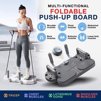 BRAND NEW IN STOCK FREE DELIVERY Multi Functional Push Up Board Resistance Bands Home Gym