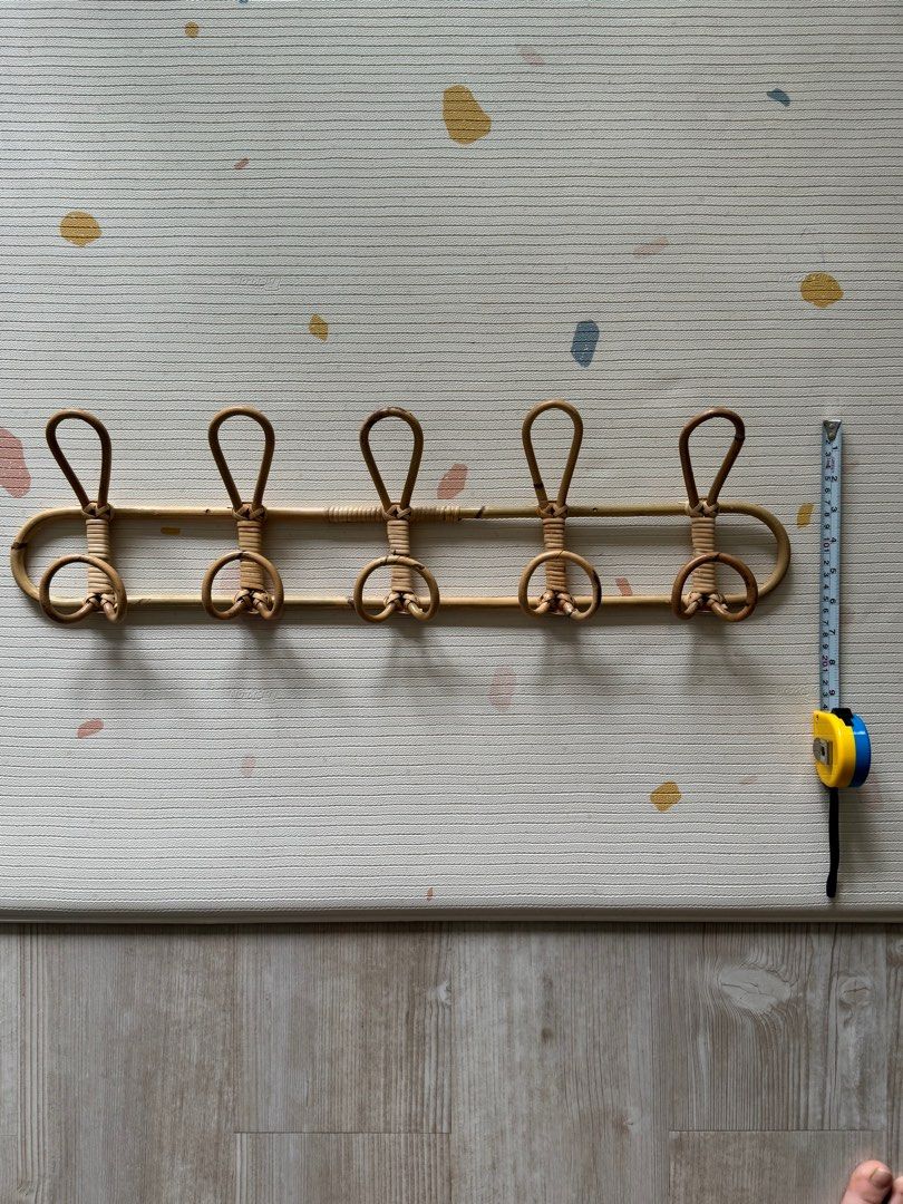 Rattan towel hook deals