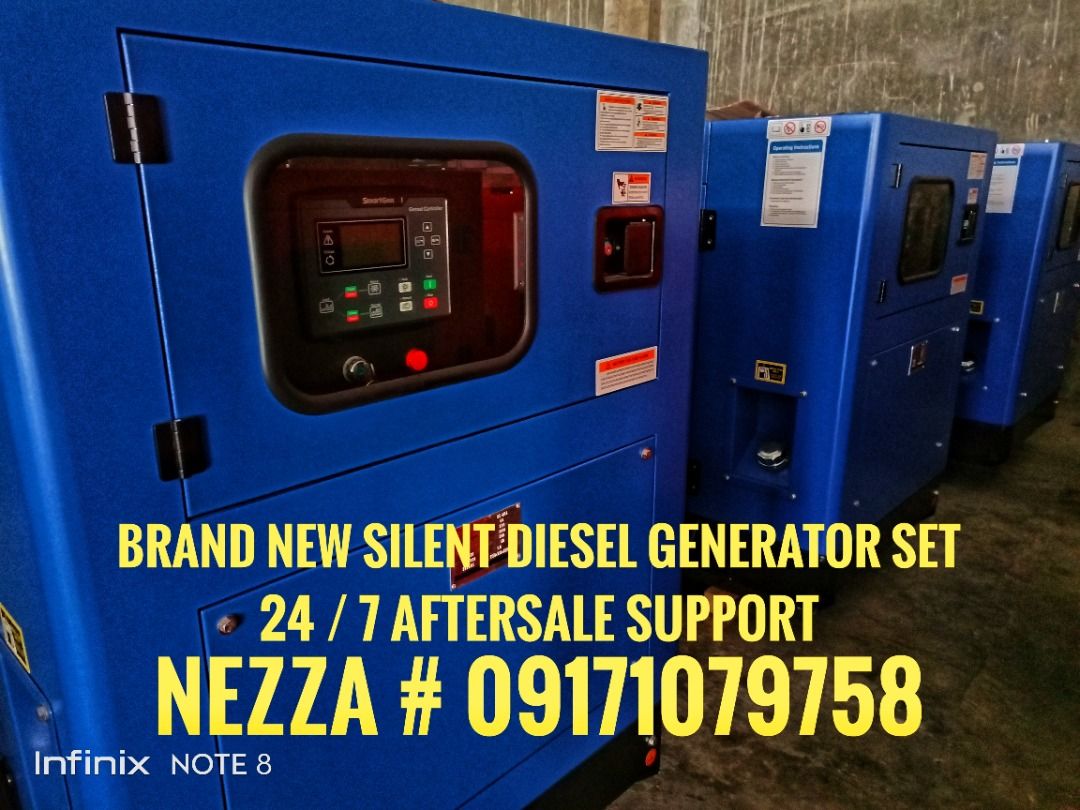 BRAND NEW SILENT DIESEL GENERATOR SET (Category: Construction & Building Materials) located in Marikina City. Submitted by janezza (Listing ID 1288721391, Image 3). Description: PTP ADMIN PHP 280,000 BRAND NEW SILENT DIESEL GENERATOR SET DELIVER NATIONWIDE DIRECT SUPPLIER PRICE : NEZZA # 09171079758 ✔ CUMMINS ✔ ISUZU ✔ YANGDONG ✔ WEIFANG ✔ FAWDE ✔ ATS ✔ MTS SERVICES: ✔ PREVENTIVE MAINTENANCE SERVICES ✔ DIRECT SUPPLIER ✔ 1 YEAR WARRANTY ✔ 24 / 7 A