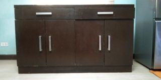 Buffet table with cabinet