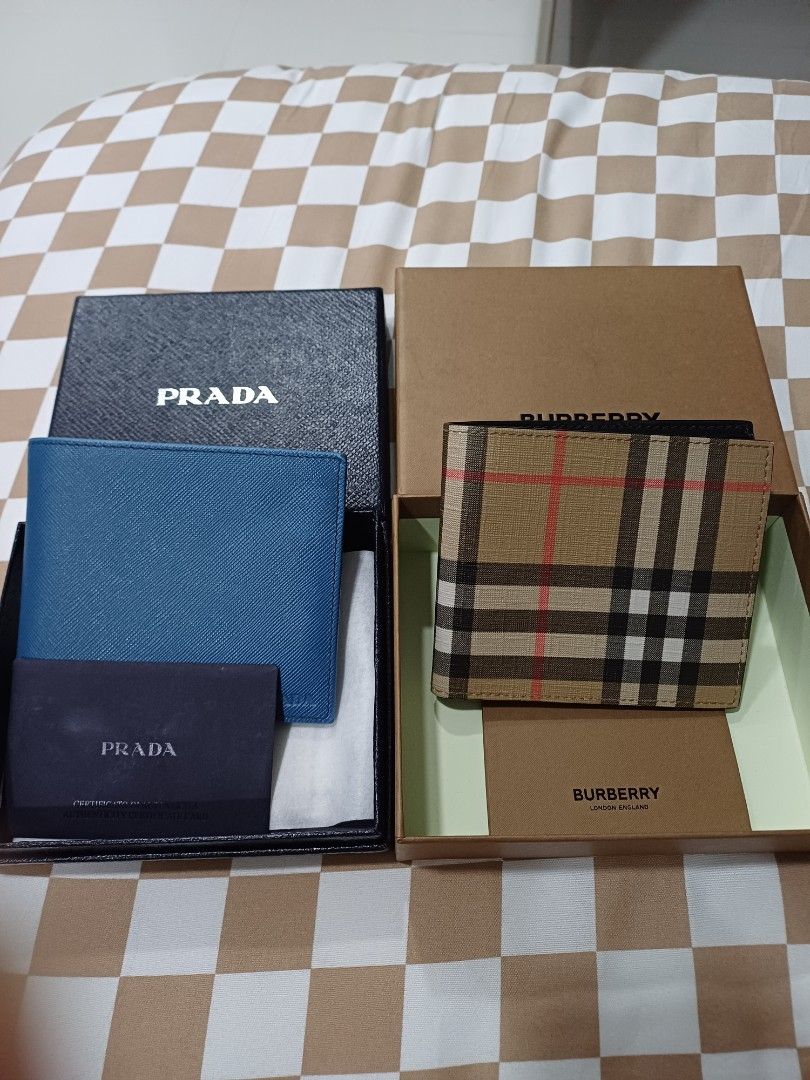 Burberry Wallet and Prada