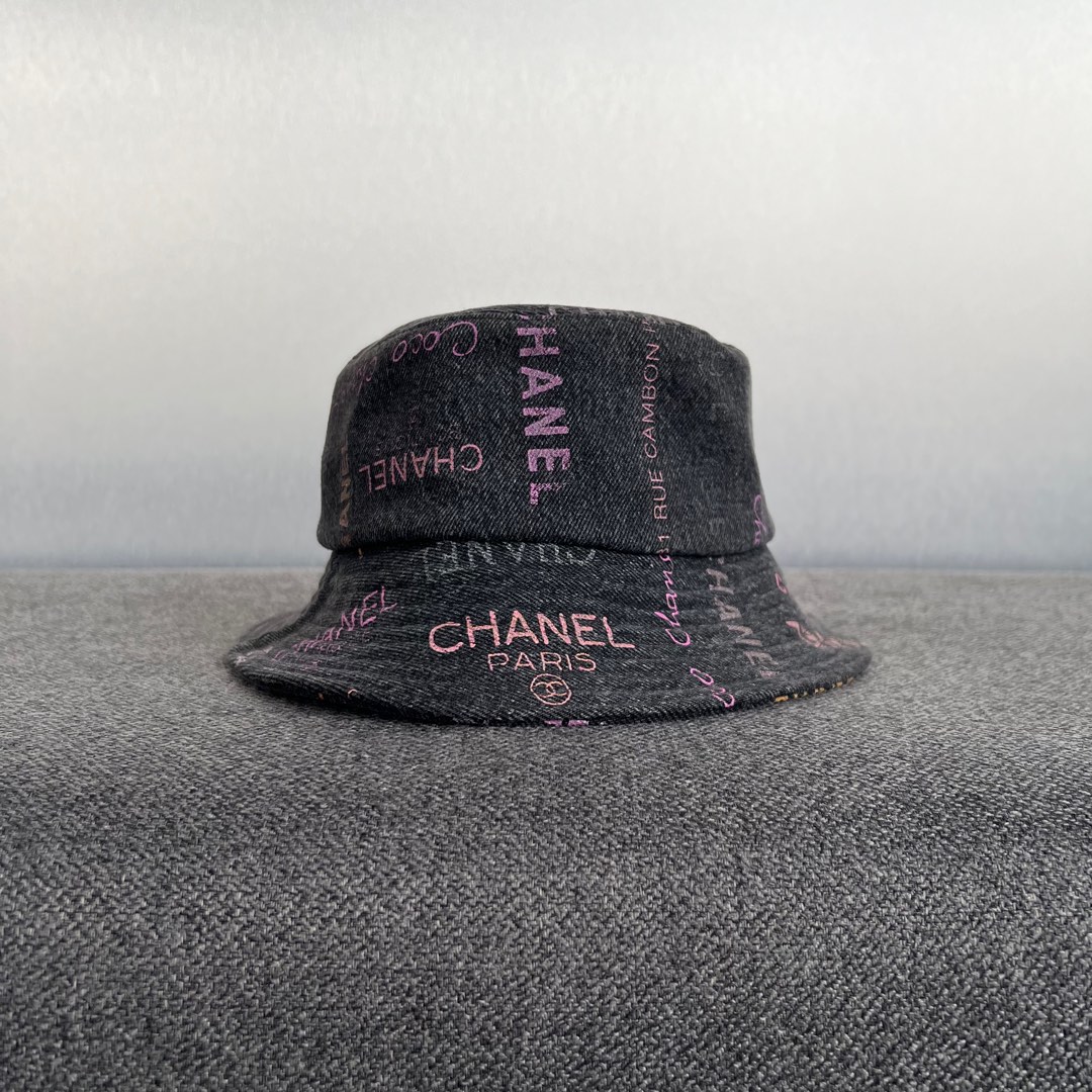 Chanel denim bucket hat cheap