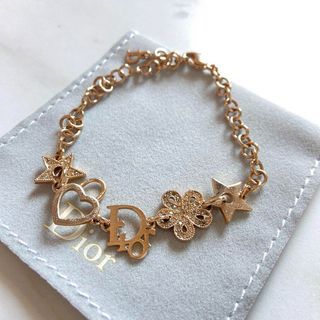 Christian Dior heart star charm bracelet