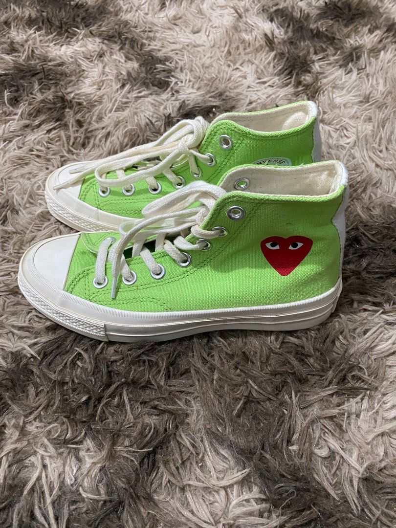 Green cdg converse shop