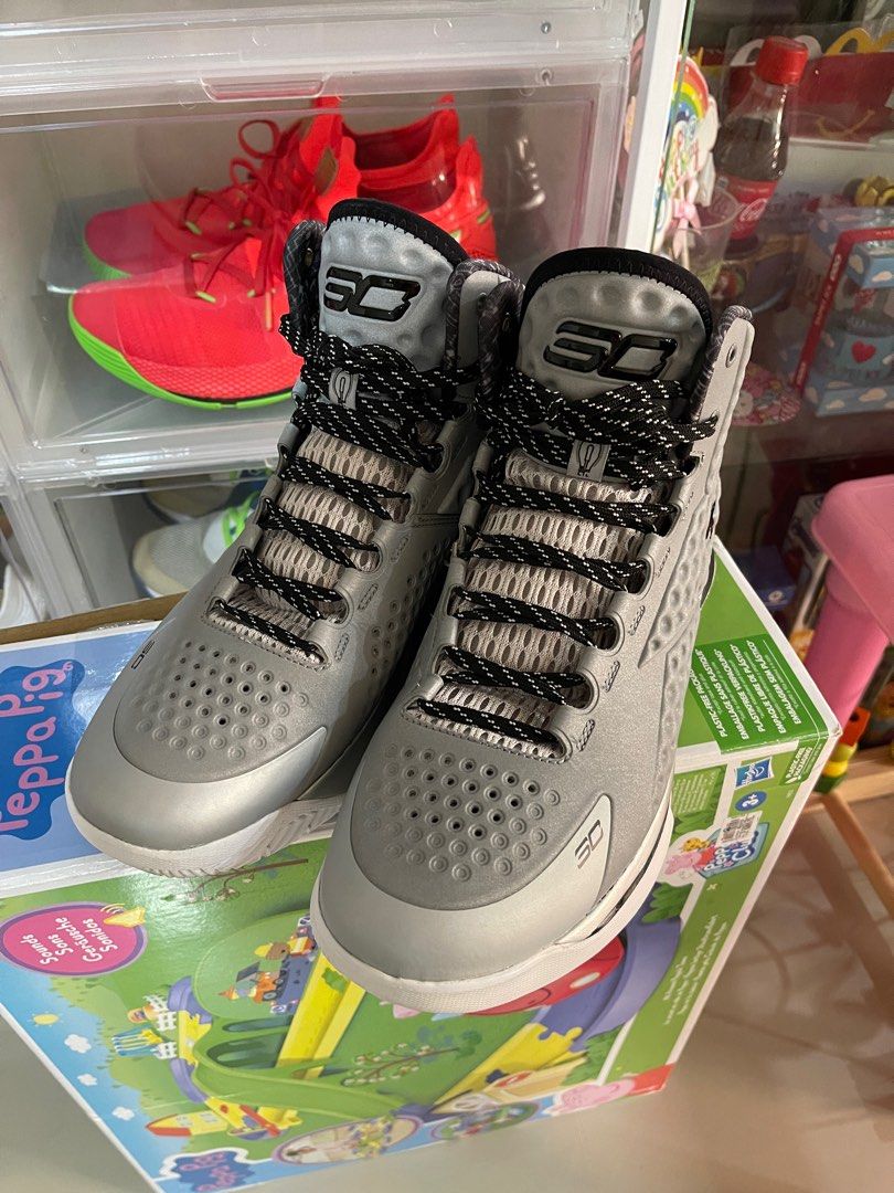 Curry 1 Black History Month (Category: Sneakers) located in Manila. Submitted by jedmac (Listing ID 1288785685, Image 2). Description: Complete with Box Buyer will handle the Shipment Cost RFS: need cash.