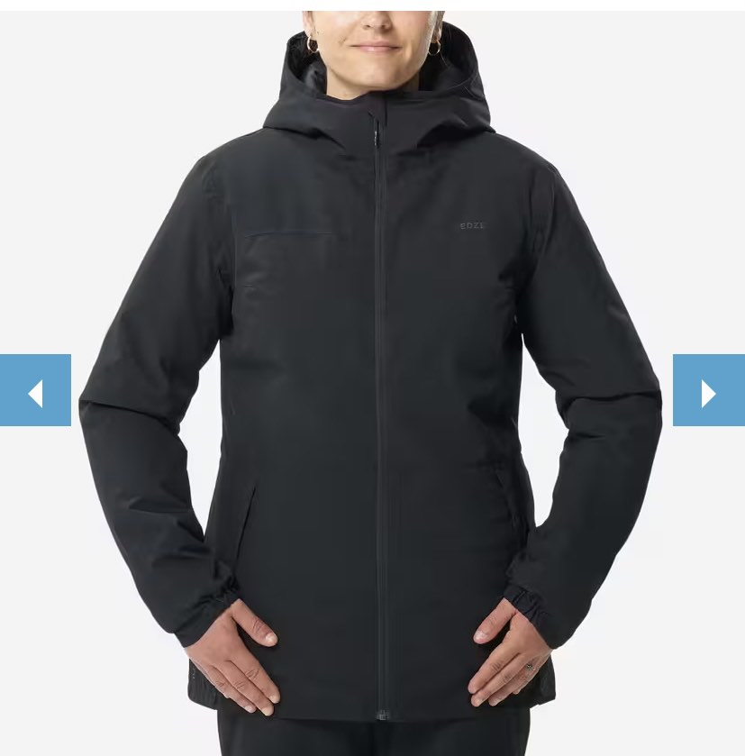 Men's Ski Jacket - 100 - Black WEDZE