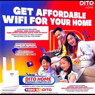 Dito home prepaid wifi