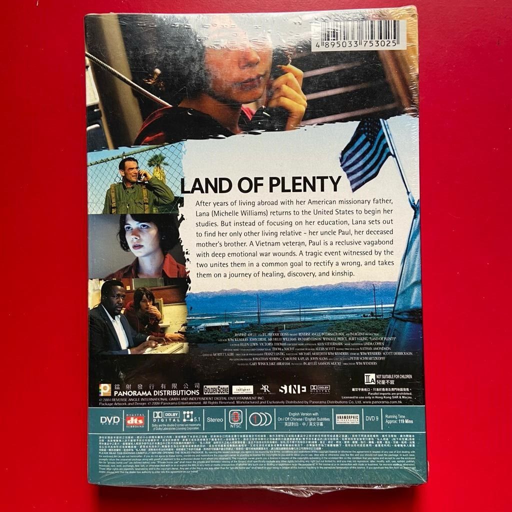 極罕港版DVD：[ Wim Wenders 雲溫達斯導演] - 迷失天使城Land Of 