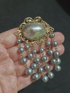 Faux Pearl brooch from Japan