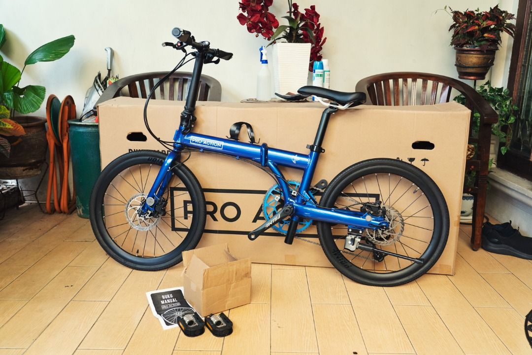 Folding Bike Pro Action Falcon 10SP Speed 20 Inch Classic Blue Olah Raga Sepeda di Carousell