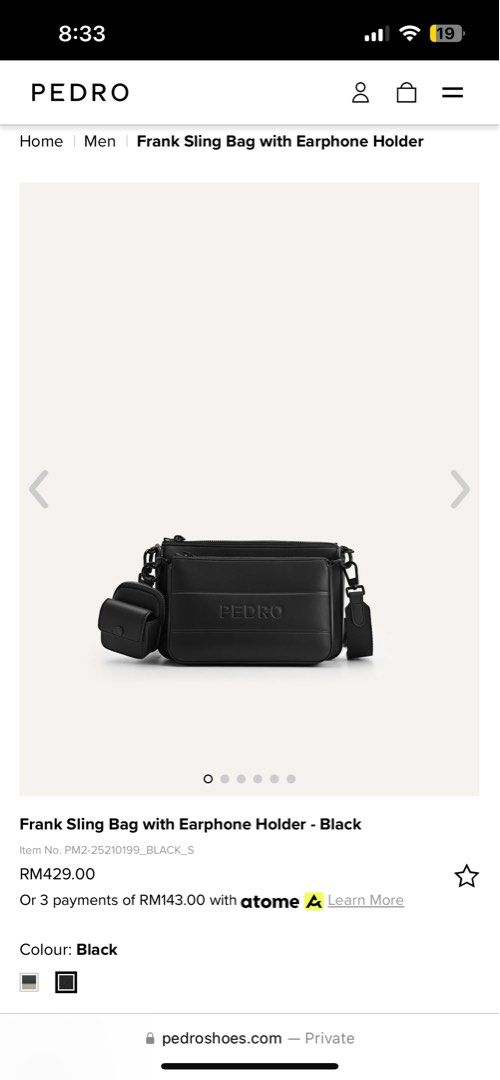 Frank Sling Bag Pedro Luxury Bags Wallets on Carousell