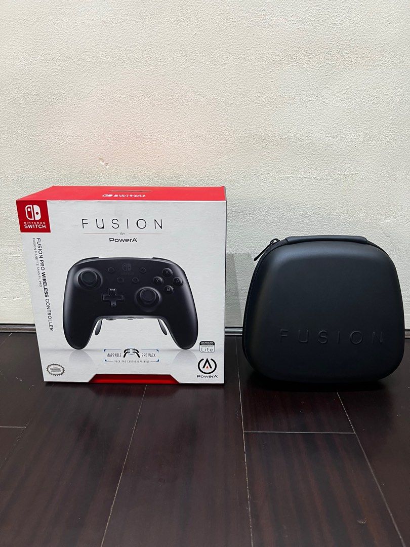 Fusion Pro Wireless Controller for Nintendo Switch (Category: Controllers) located in Pasig City. Submitted by april_ann004 (Listing ID 1288718231, Image 2). Description: Fusion Pro Wireless Controller - comes with complete original packaging - no issues or defects - Bluetooth compatible - mappable back buttons - compatible with Nintendo Switch, Nintendo Switch Lite and PC RFS: decluttering.