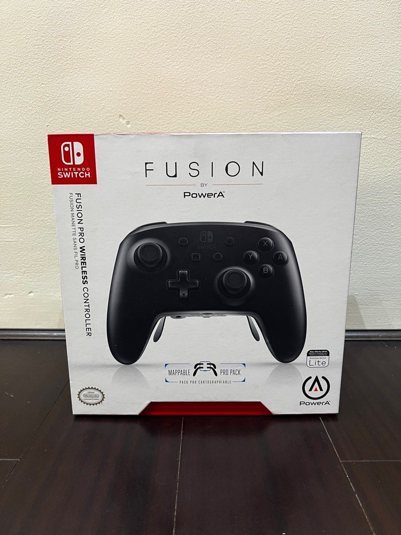 Fusion Pro Wireless Controller for Nintendo Switch (Category: Controllers) located in Pasig City. Submitted by april_ann004 (Listing ID 1288718231, Image 1). Description: Fusion Pro Wireless Controller - comes with complete original packaging - no issues or defects - Bluetooth compatible - mappable back buttons - compatible with Nintendo Switch, Nintendo Switch Lite and PC RFS: decluttering.