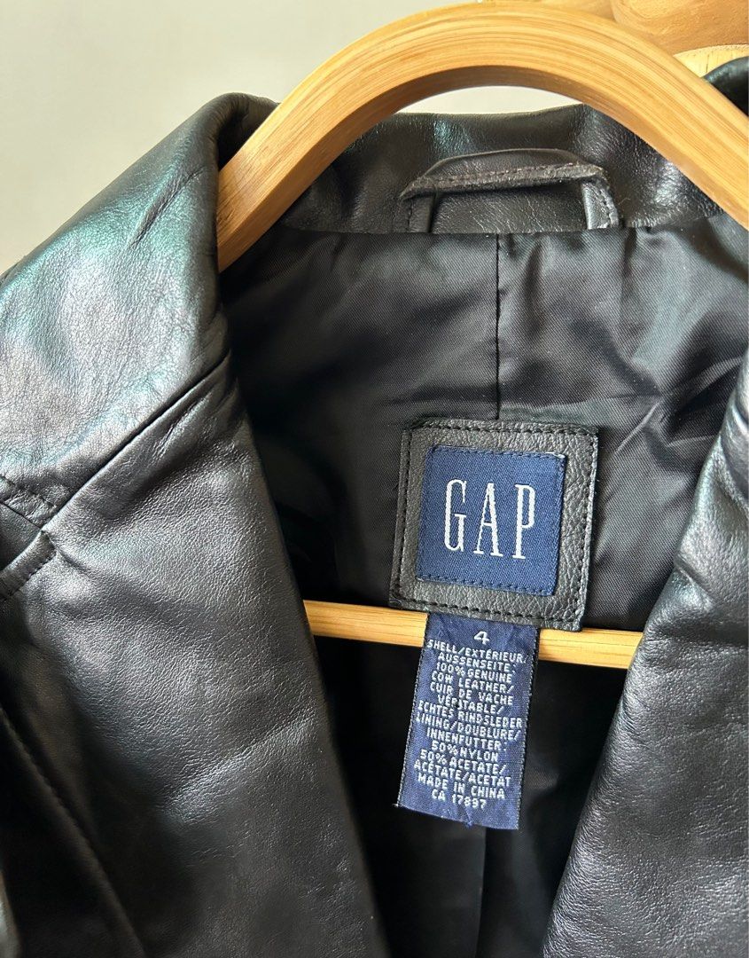 Gap leather store jacket rn 54023
