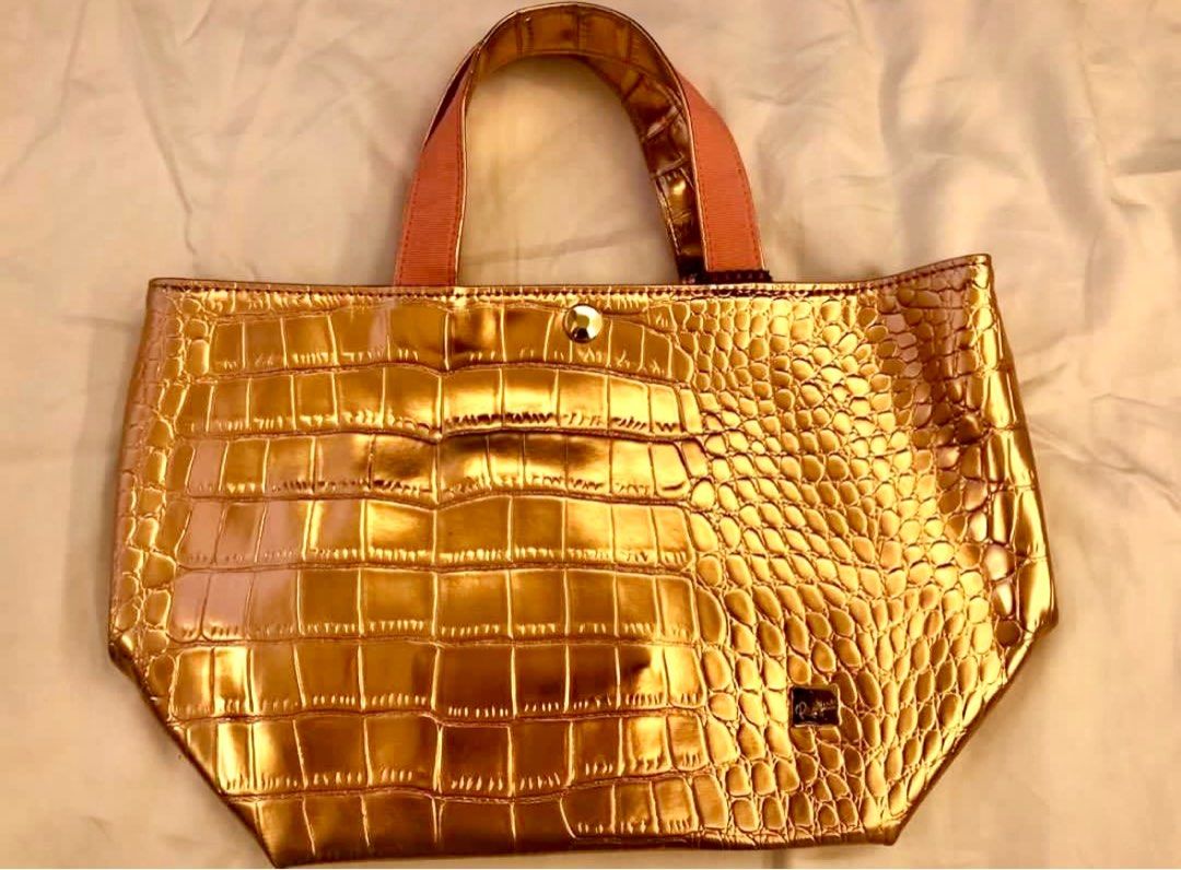 Gold satchel clearance handbag