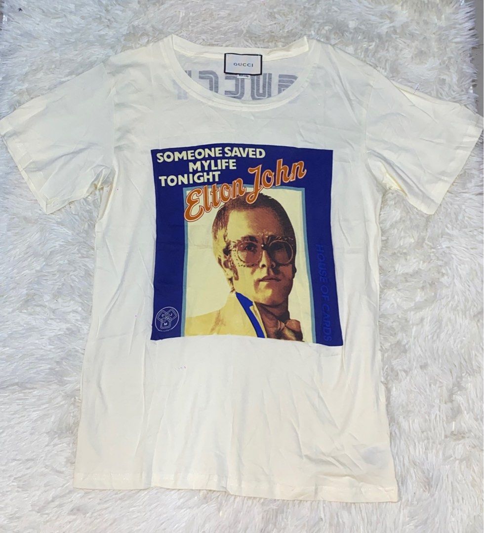 Gucci t shirt elton sales john