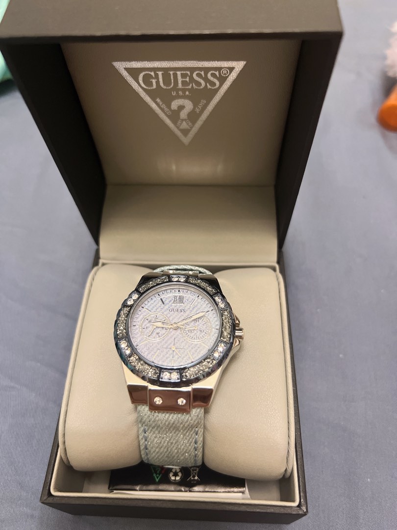 Guess Ladies Watch W0775L1 Limelight Stone new battery Luxury Watches on Carousell